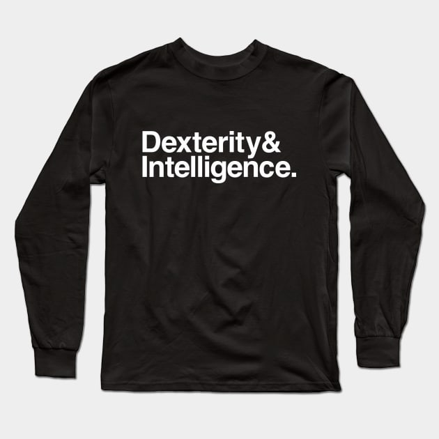 Ampersand Mainstat - DEX & INT Long Sleeve T-Shirt by Crit Edition